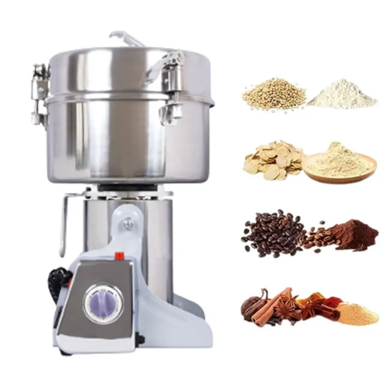 Commercial 3Kg Electric Dry Masala & Herbs Spices Grinder, 4500W with Free Accessories 